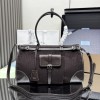 Borsa a mano Prada Bonnie large in velluto a coste e pelle PRADA