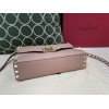 Borsa Piccola A Tracolla Rockstud In Vitello Granato VALENTINO