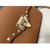 Borsa Piccola A Tracolla Rockstud In Vitello Granato VALENTINO