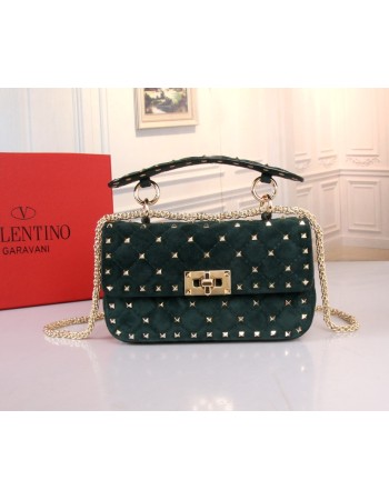 Borsa Piccola Rockstud Spike In Suede VALENTINO