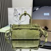 Borsa a mano Prada Bonnie mini in pelle scamosciata PRADA