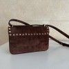 Borsa Piccola A Tracolla Rockstud In Suede VALENTINO