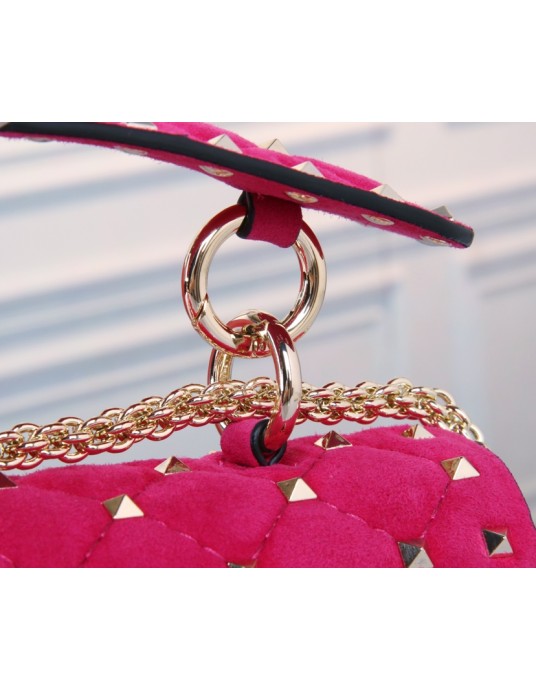 Borsa Piccola Rockstud Spike In Suede VALENTINO