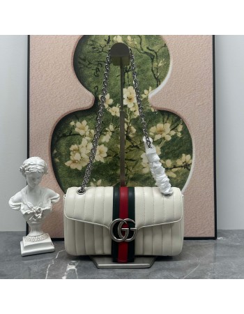 Borsa a spalla Jetset GG Marmont misura media GUCCI