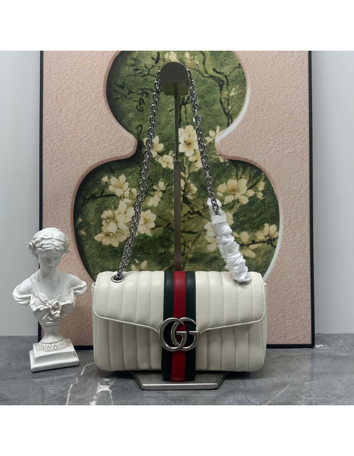 Borsa a spalla Jetset GG Marmont misura media GUCCI