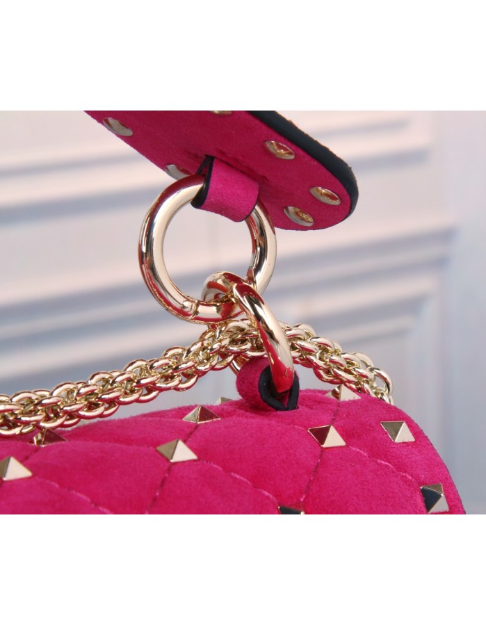 Borsa Media Rockstud Spike In Suede VALENTINO