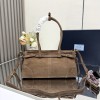 Borsa a mano Prada Bonnie medium in pelle scamosciata PRADA