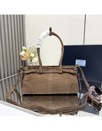 Borsa a mano Prada Bonnie medium in pelle scamosciata PRADA
