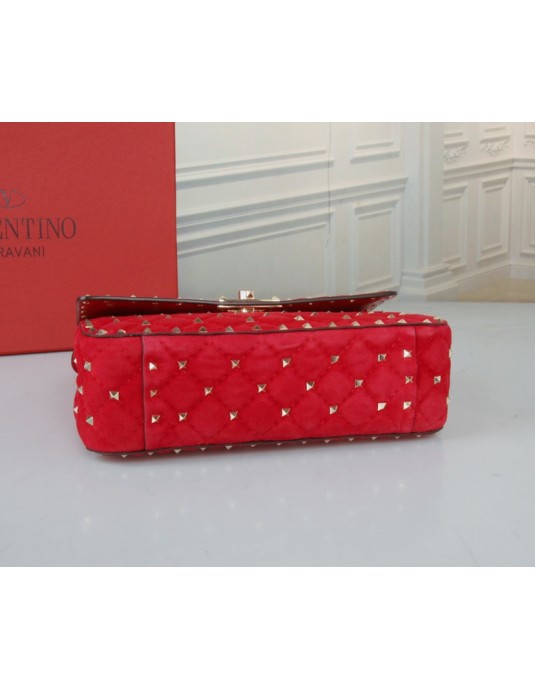 Borsa Media Rockstud Spike In Suede VALENTINO