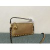 Borsa Piccola A Tracolla Rockstud In Vitello Laminato VALENTINO