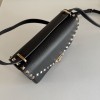 Borsa Piccola A Tracolla Rockstud In Vitello Granato VALENTINO