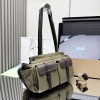 Borsa shopping Prada Route large in canvas e pelle PRADA