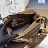 Borsa a spalla Prada Explore medium in pelle scamosciata PRADA