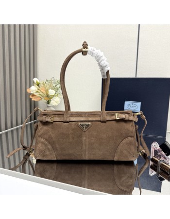 Borsa a mano Prada Bonnie medium in pelle scamosciata PRADA