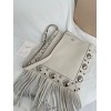Borsa A Spalla Nellcôte In Pelle Con Frange VALENTINO