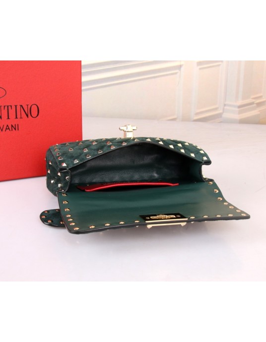 Borsa Piccola Rockstud Spike In Suede VALENTINO