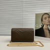 Portafoglio GG Marmont con catena GUCCI