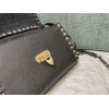 Borsa Piccola A Tracolla Rockstud In Vitello Granato VALENTINO