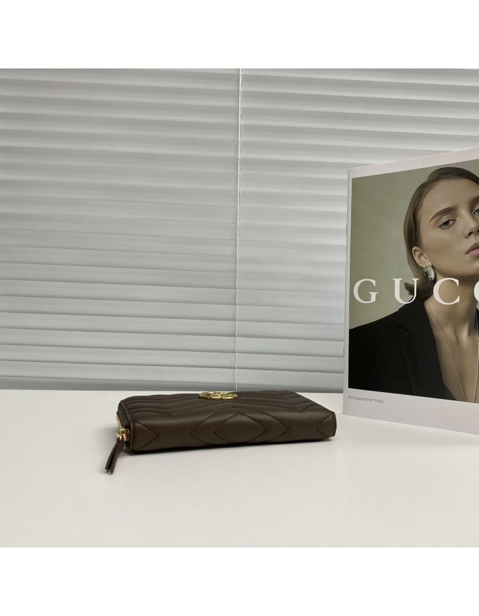 Portafoglio GG Marmont con cerniera GUCCI