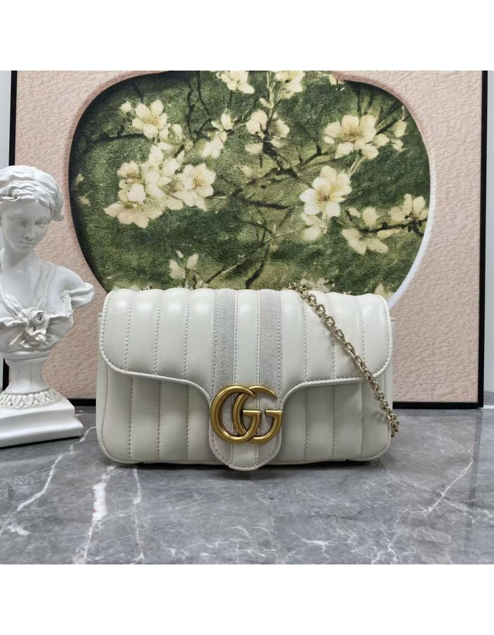Borsa a spalla piccola Jetset GG Marmont GUCCI