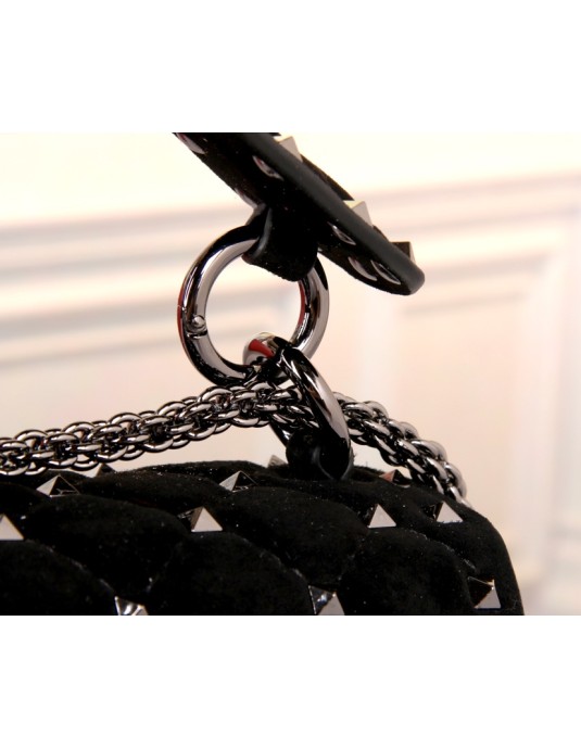 Borsa Media Rockstud Spike In Suede VALENTINO
