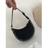 Mini Borsa Hobo Rockstud In Vitello Granato VALENTINO