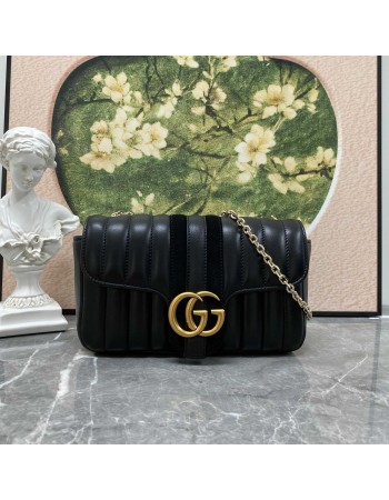 Borsa a spalla piccola Jetset GG Marmont GUCCI