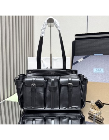 Borsa shopping Prada Route large in pelle PRADA