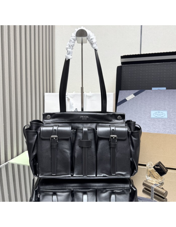 Borsa shopping Prada Route large in pelle PRADA