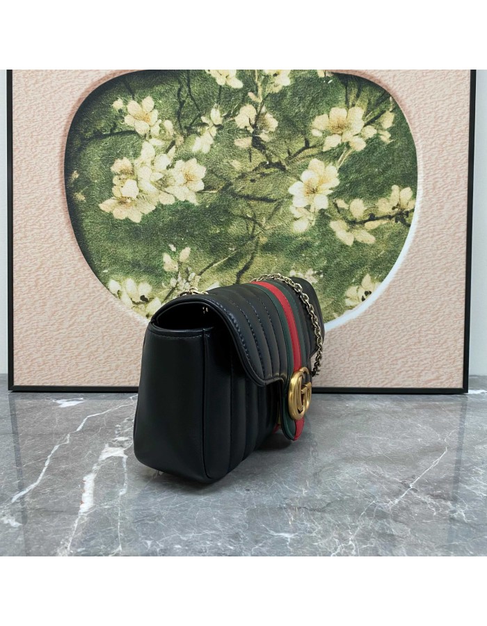 Borsa a spalla piccola Jetset GG Marmont GUCCI