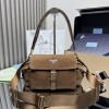 Borsa a spalla Prada Explore medium in pelle scamosciata PRADA