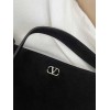 Borsa A Spalla Nellcôte In Suede Con Frange VALENTINO