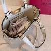 Mini Borsa Shopping Rockstud In Vitello Granato VALENTINO