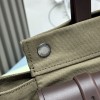 Borsa shopping Prada Route large in canvas e pelle PRADA