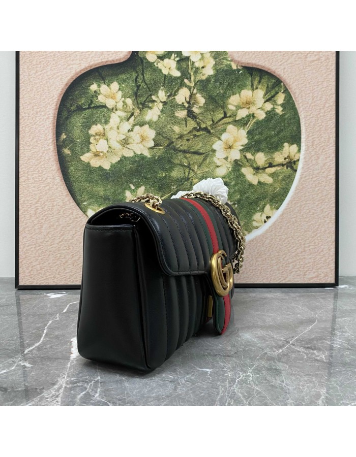 Borsa a spalla Jetset GG Marmont misura media GUCCI