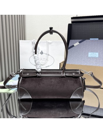Borsa a mano Prada Bonnie medium in velluto PRADA