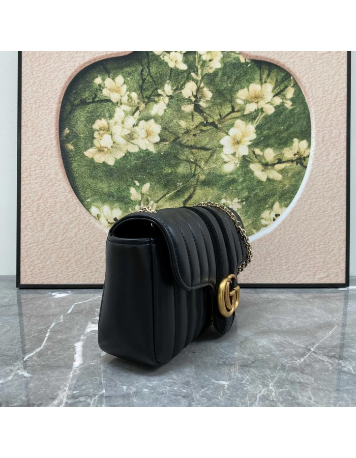 Borsa a spalla piccola Jetset GG Marmont GUCCI
