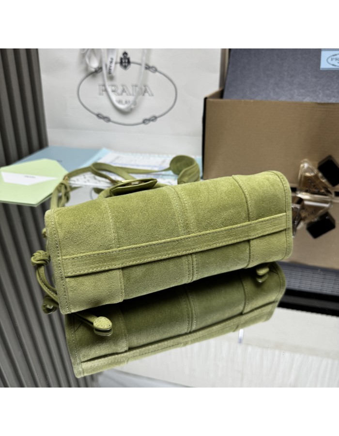 Borsa a mano Prada Bonnie mini in pelle scamosciata PRADA