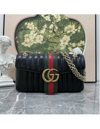 Borsa a spalla Jetset GG Marmont misura media GUCCI