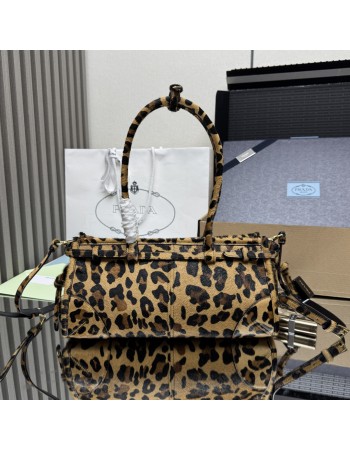 Borsa a mano Prada Bonnie medium in pelle stampata PRADA