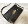 Borsa Piccola A Tracolla Rockstud In Vitello Granato VALENTINO
