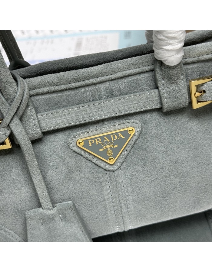 Borsa a mano Prada Bonnie mini in pelle scamosciata PRADA