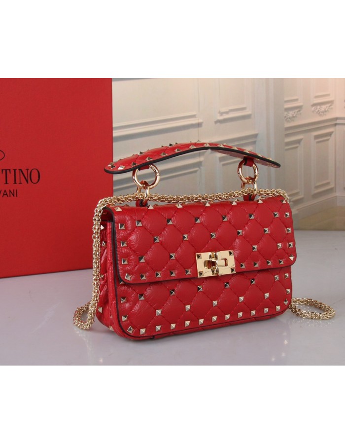 Borsa Piccola Rockstud Spike In Capretto VALENTINO