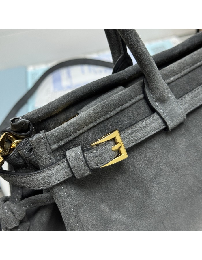 Borsa a mano Prada Bonnie medium in pelle scamosciata PRADA