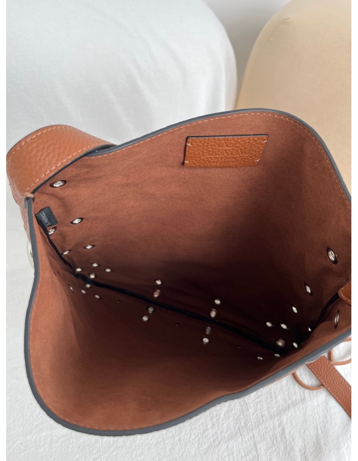 Borsa A Spalla Nellcôte In Pelle Con Frange VALENTINO