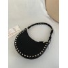Mini Borsa Hobo Rockstud In Vitello Granato VALENTINO