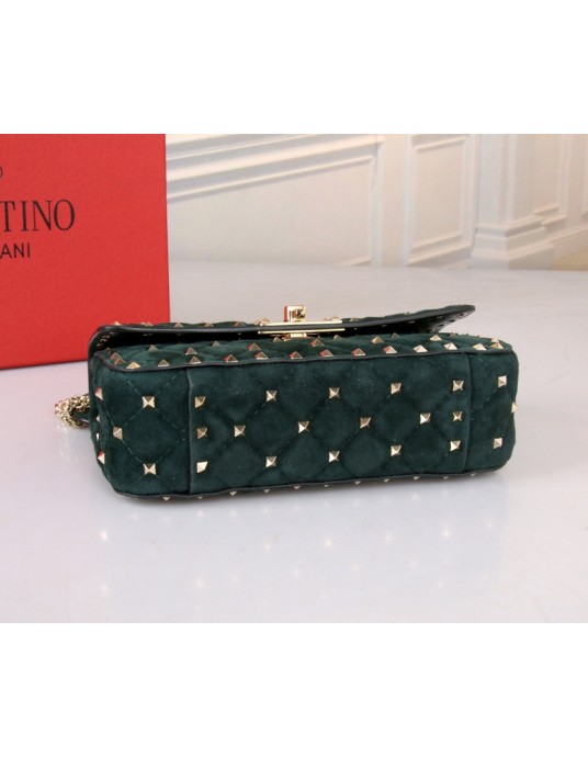Borsa Piccola Rockstud Spike In Suede VALENTINO