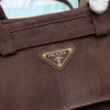 Borsa a mano Prada Bonnie medium in pelle scamosciata PRADA
