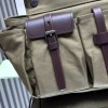 Borsa shopping Prada Route large in canvas e pelle PRADA