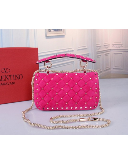 Borsa Piccola Rockstud Spike In Suede VALENTINO